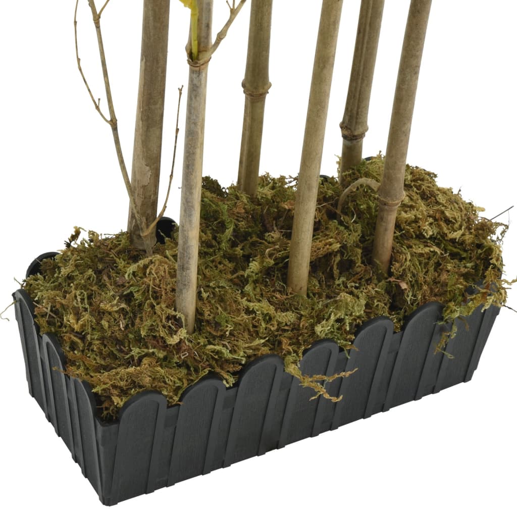 Albero Bambù Artificiale 828 Foglie 150 cm Verde