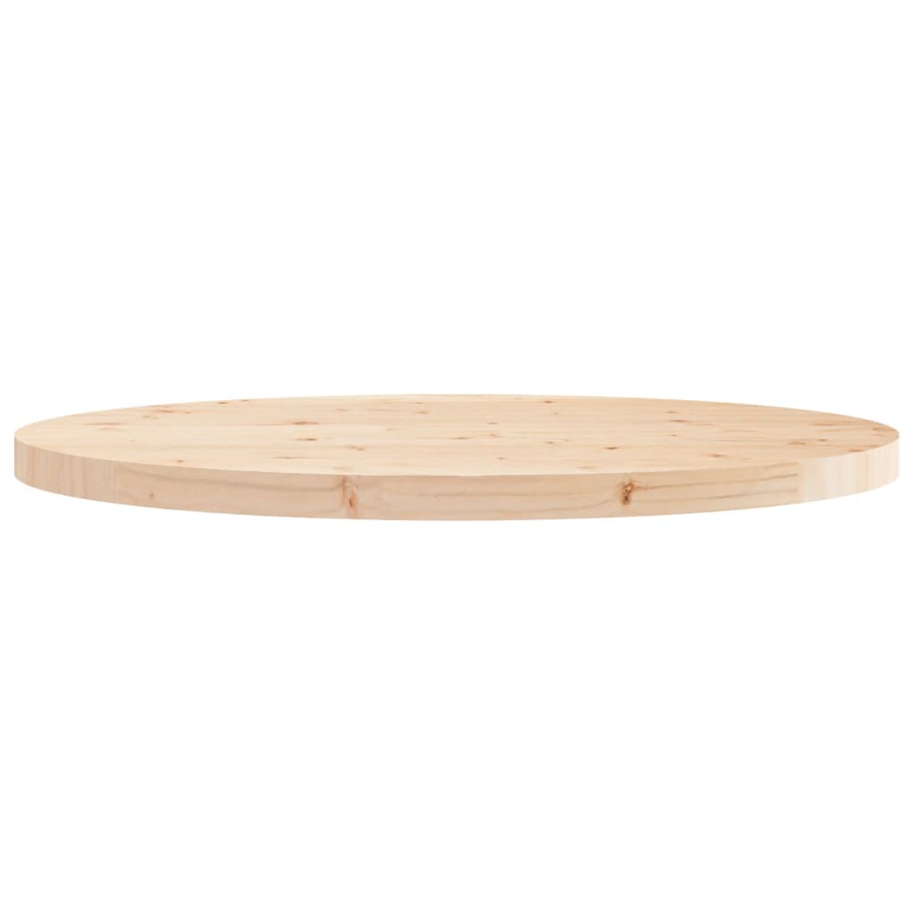 Piano Tavolo Rotondo Ø90x3 cm in Legno Massello di Pino
