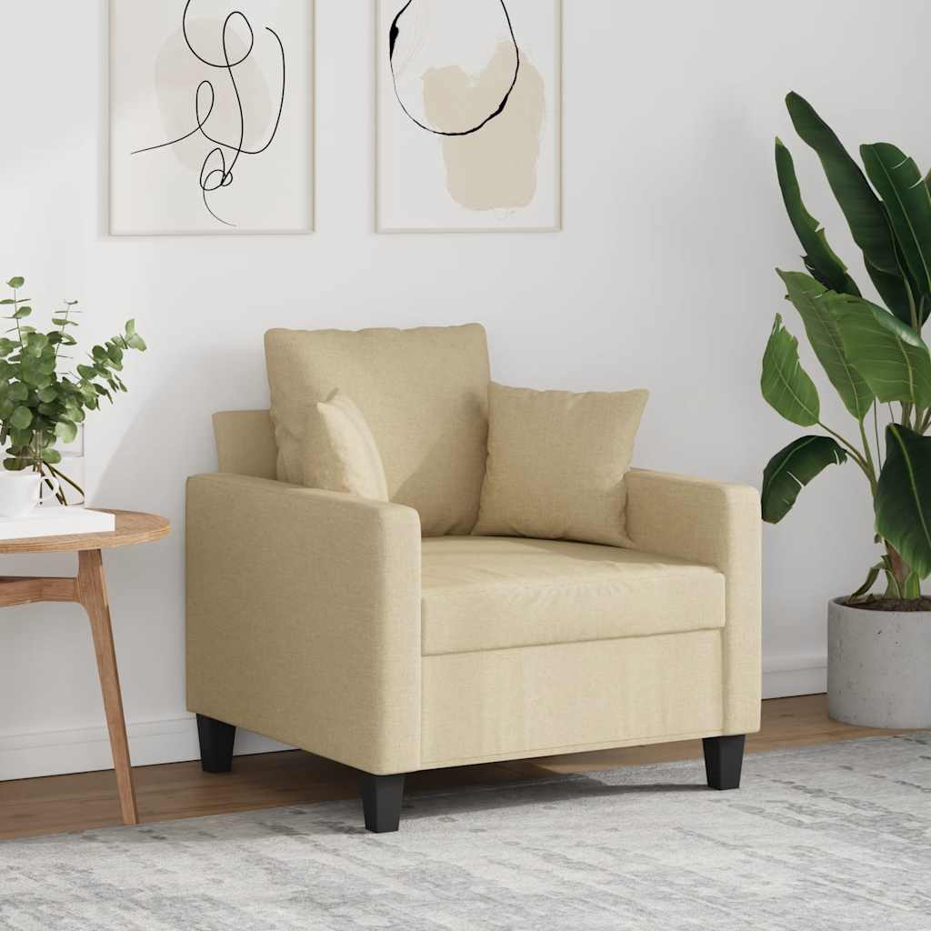 Poltrona Crema 60 cm in Tessuto