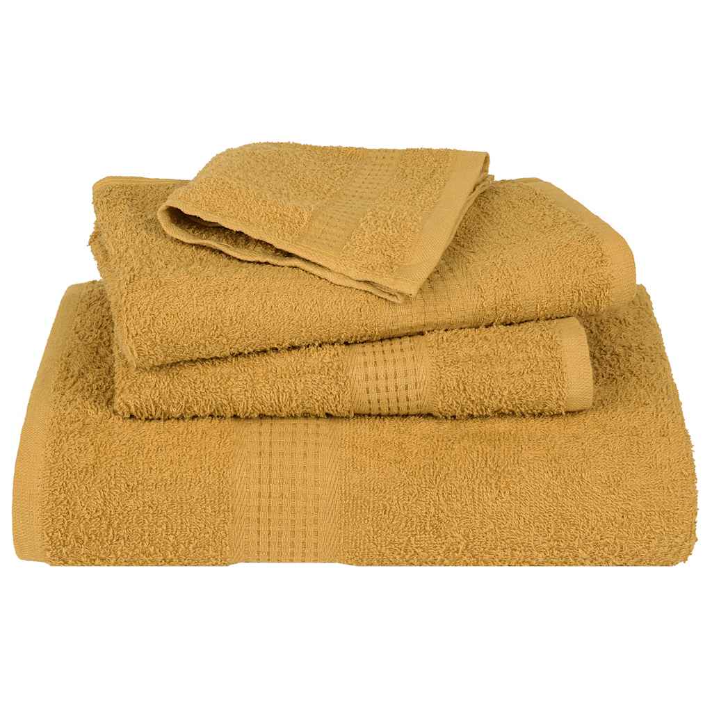 Set Asciugamani 8 pz Oro 360 gsm 100% Cotone