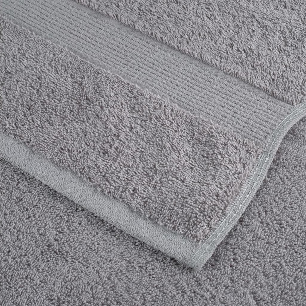 Asciugamani Premium SOLUND 2 pz Grigio 30x30 cm 600 g/m²