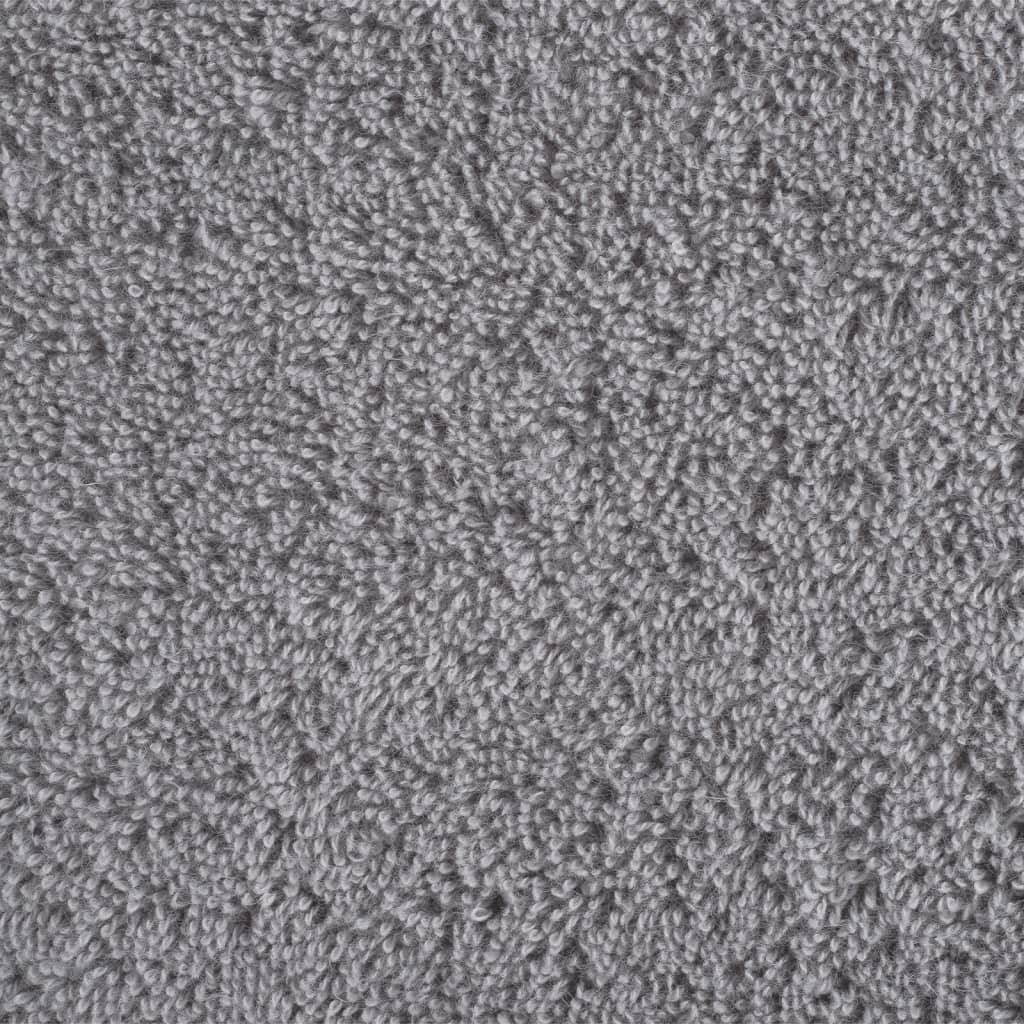 Asciugamani da bagno Premium SOLUND 2 pz Grigio 100x150 cm 600 g/m²