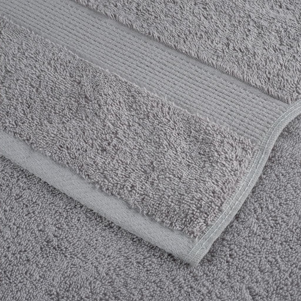 Set ASciugamani SOLUND 8 pz Grigio 600 gsm