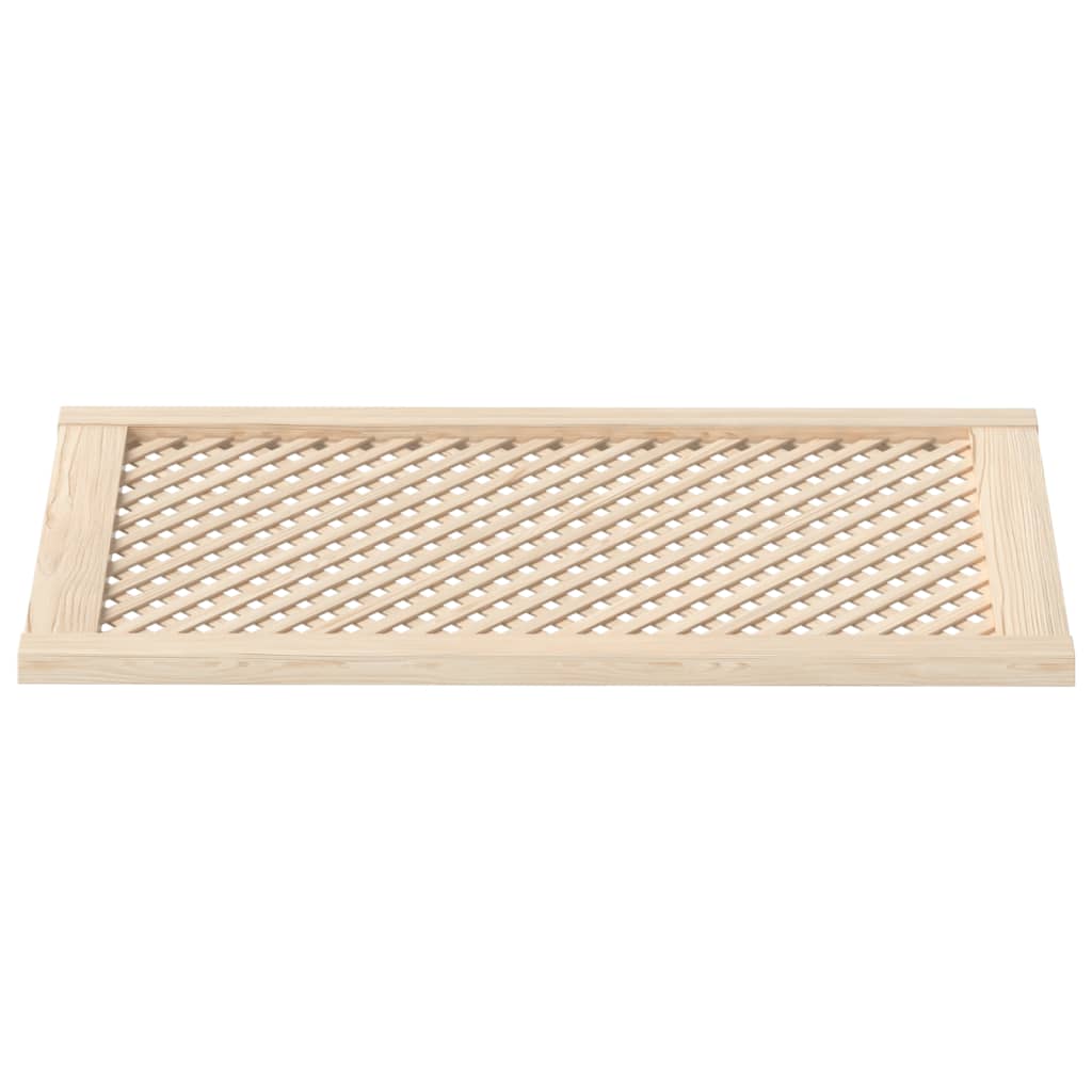 Ante con Design a Reticolo 2 pz 49,5x99 cm in Legno di Pino