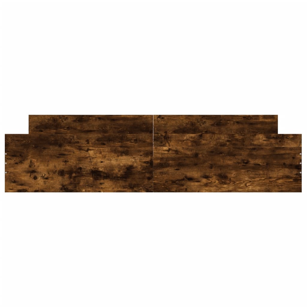 Giroletto con Testiera e Pediera Rovere Fumo 200x200 cm