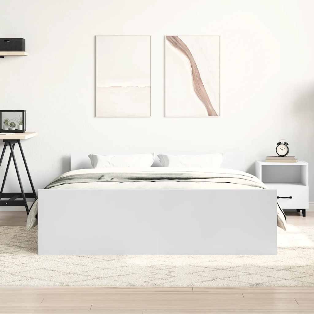 Giroletto con Testiera e Pediera Bianco 150x200 cm