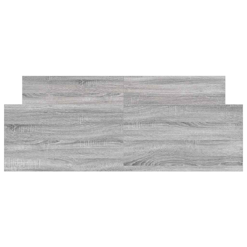 Giroletto con Testiera e Pediera Grigio Sonoma 135x190 cm