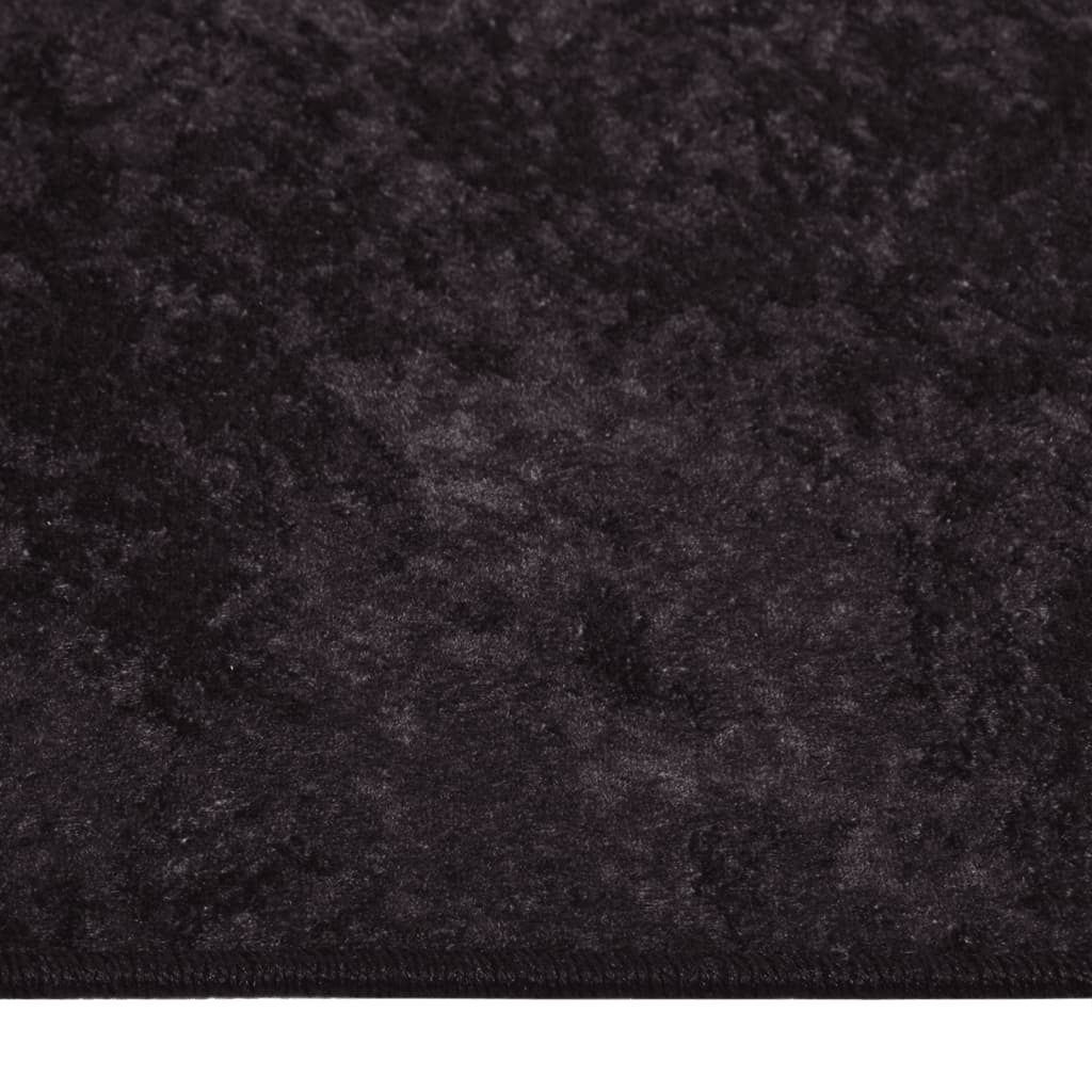 Tappeto Lavabile Antracite 120x170 cm Antiscivolo