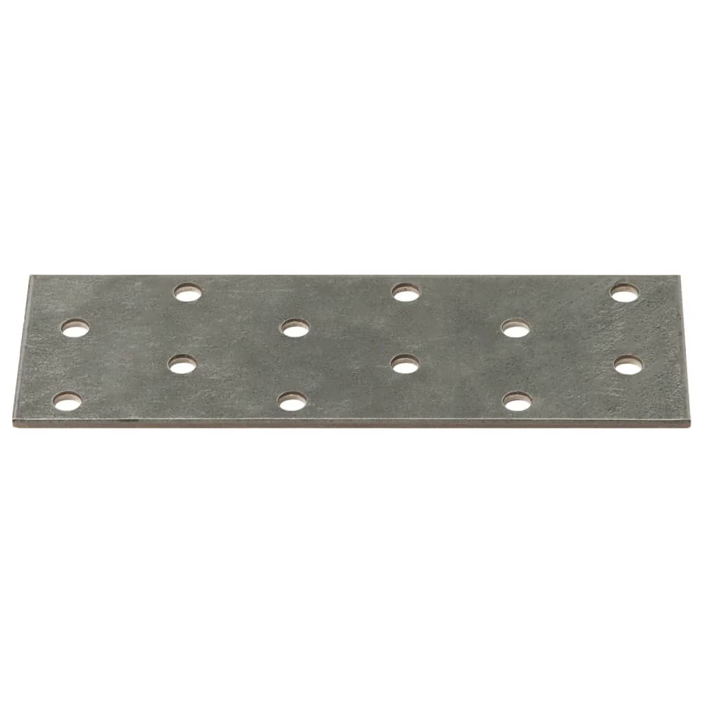 Piastre Forate 60 pz 2 mm 120x40 mm Acciaio Zincato