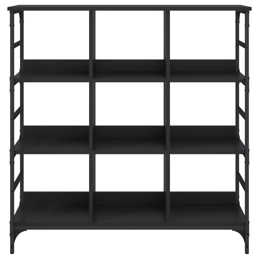 Credenza Nera 102x32x103,5 cm in Legno Multistrato