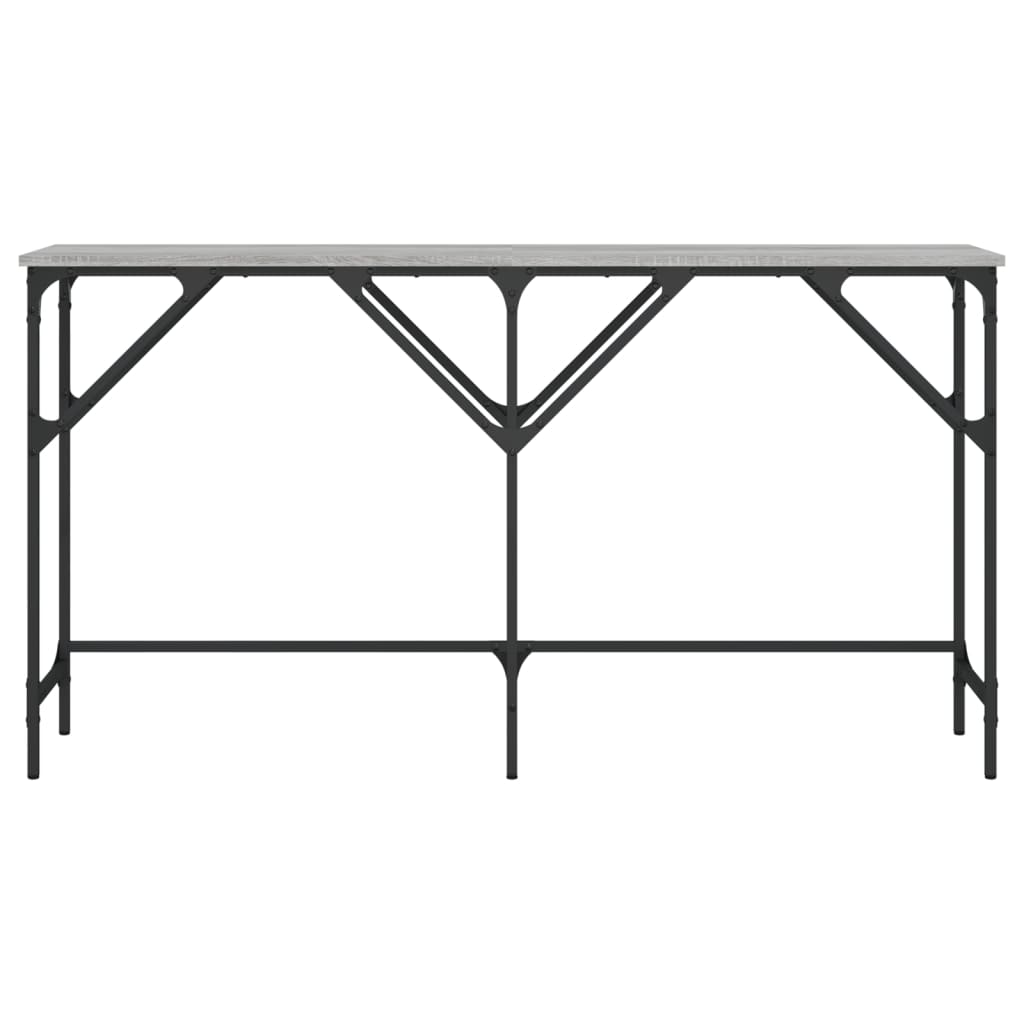 Tavolo Consolle Grigio Sonoma 140x29x75 cm in Legno Multistrato