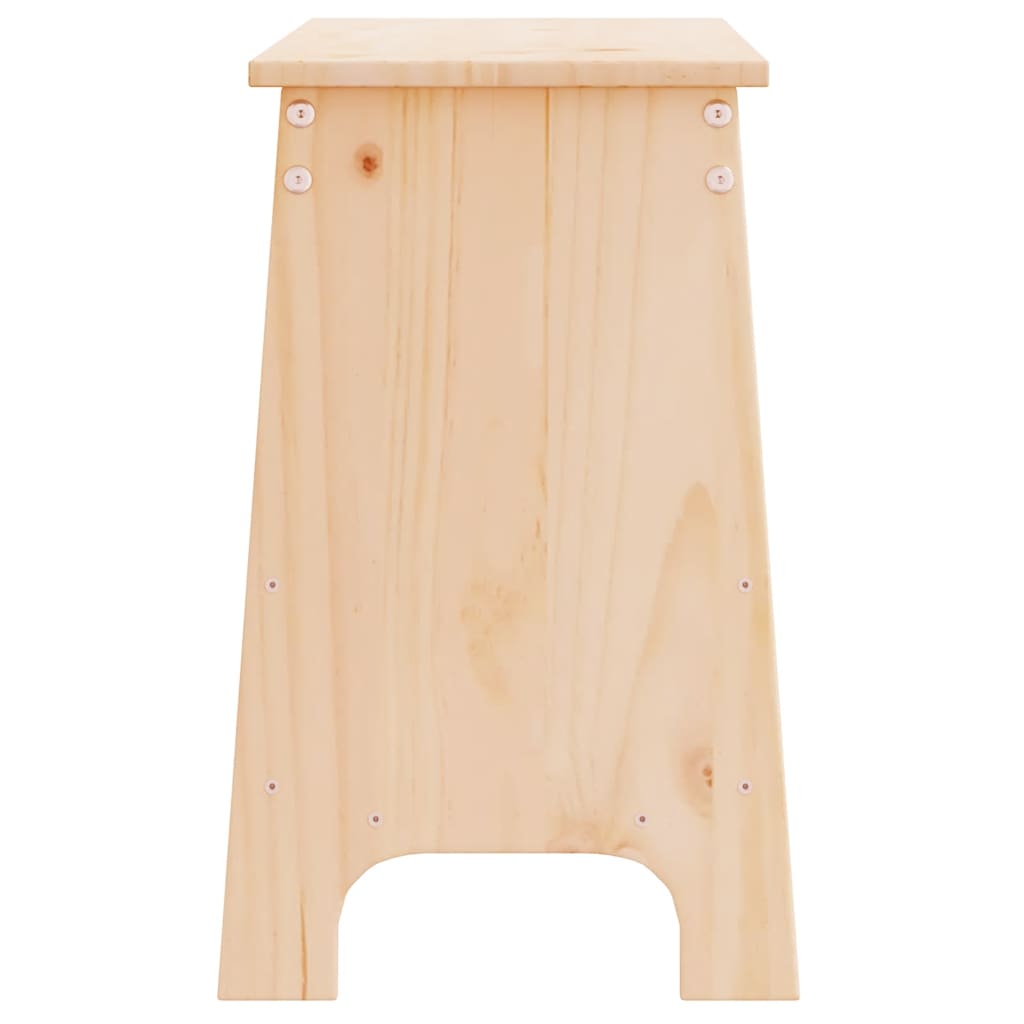 Panca da ingresso 100x28x45 cm in legno massello di pino