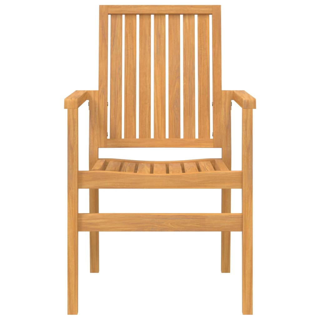 Set da Pranzo per Giardino 9 pz in Legno Massello di Teak