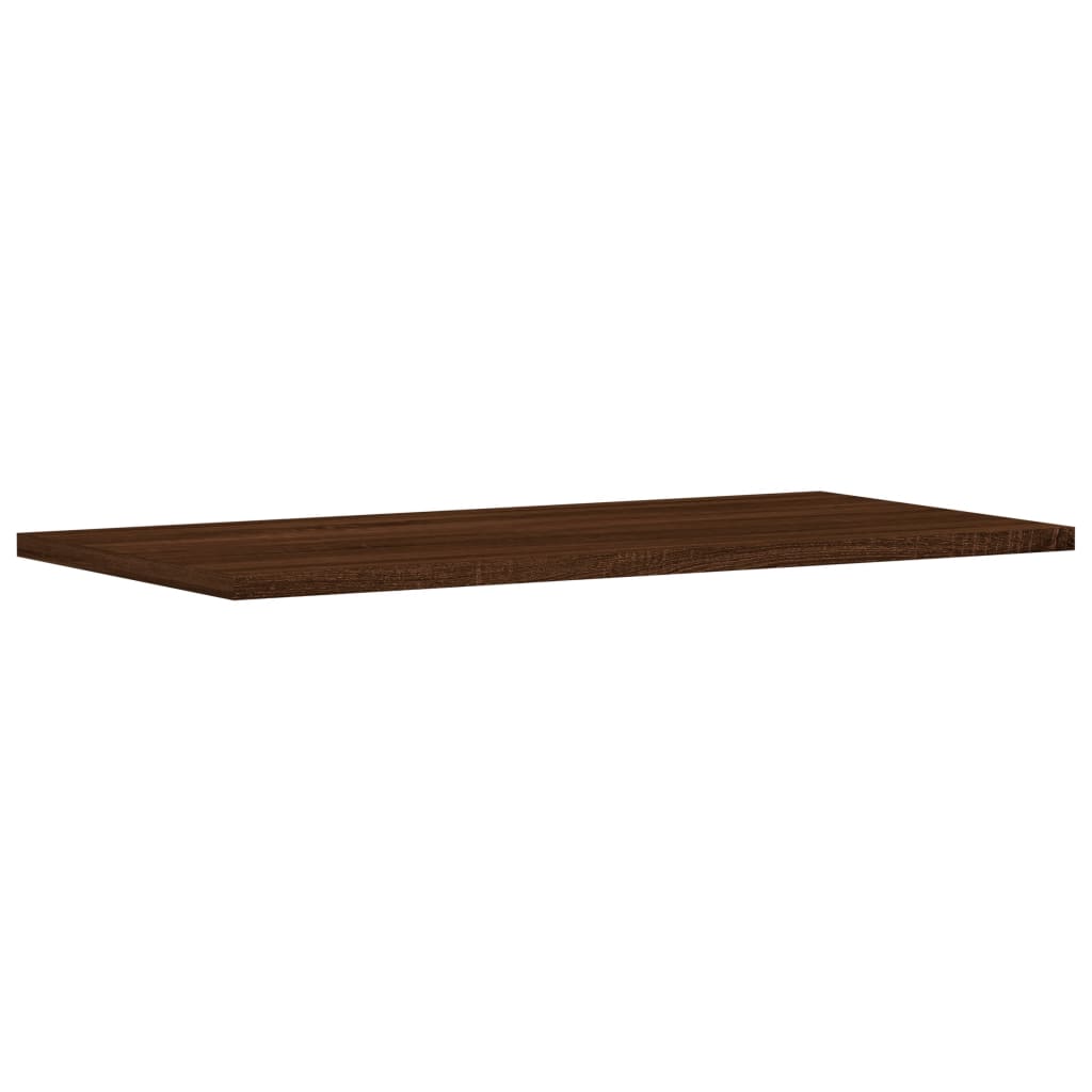 Mensole Parete 4pz Rovere Marrone 60x30x1,5cm Legno Multistrato