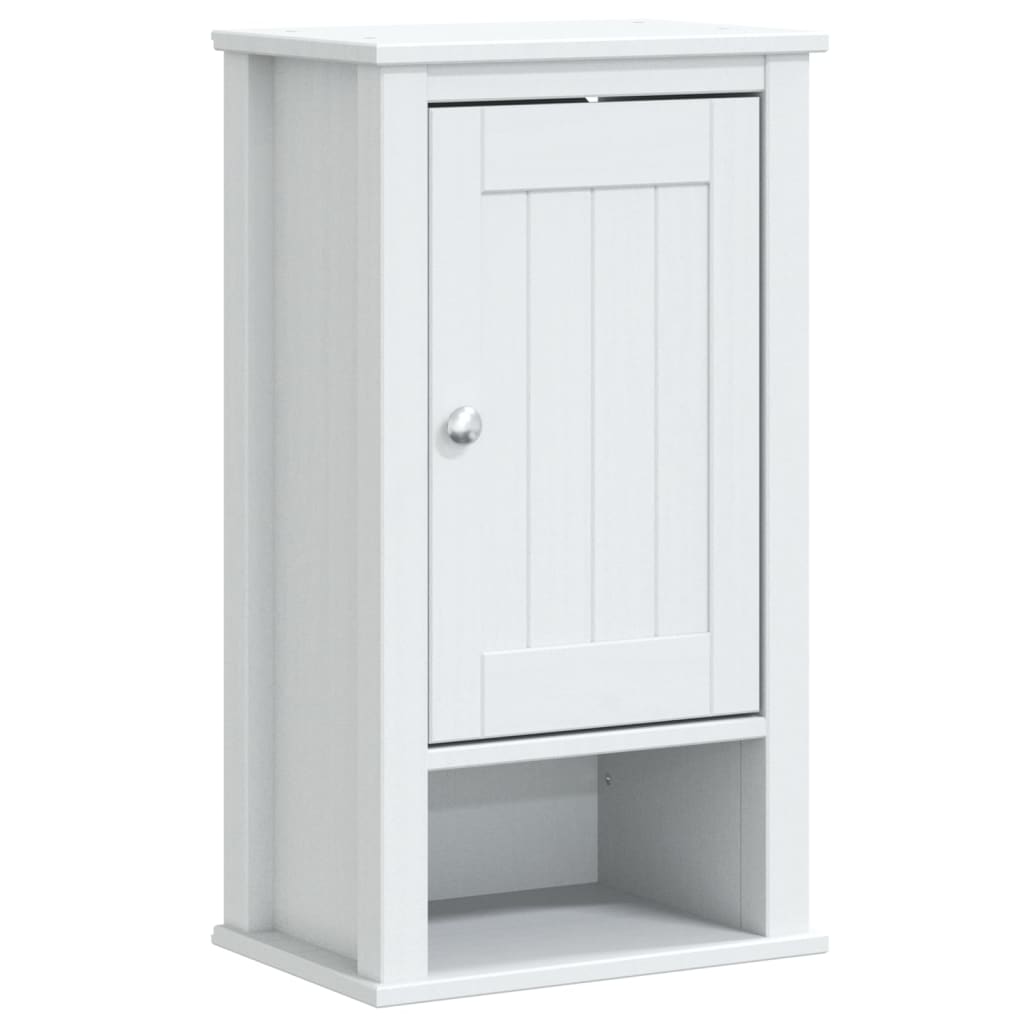 Set Mobili da Bagno 4 pz BERG Bianco in Legno Massello di Pino