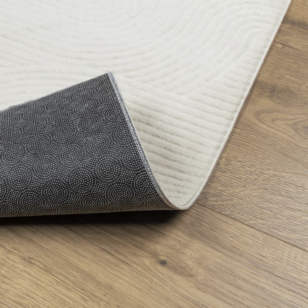 Tappeto IZA a Pelo Corto Aspetto Scandinavo Crema 200x280 cm