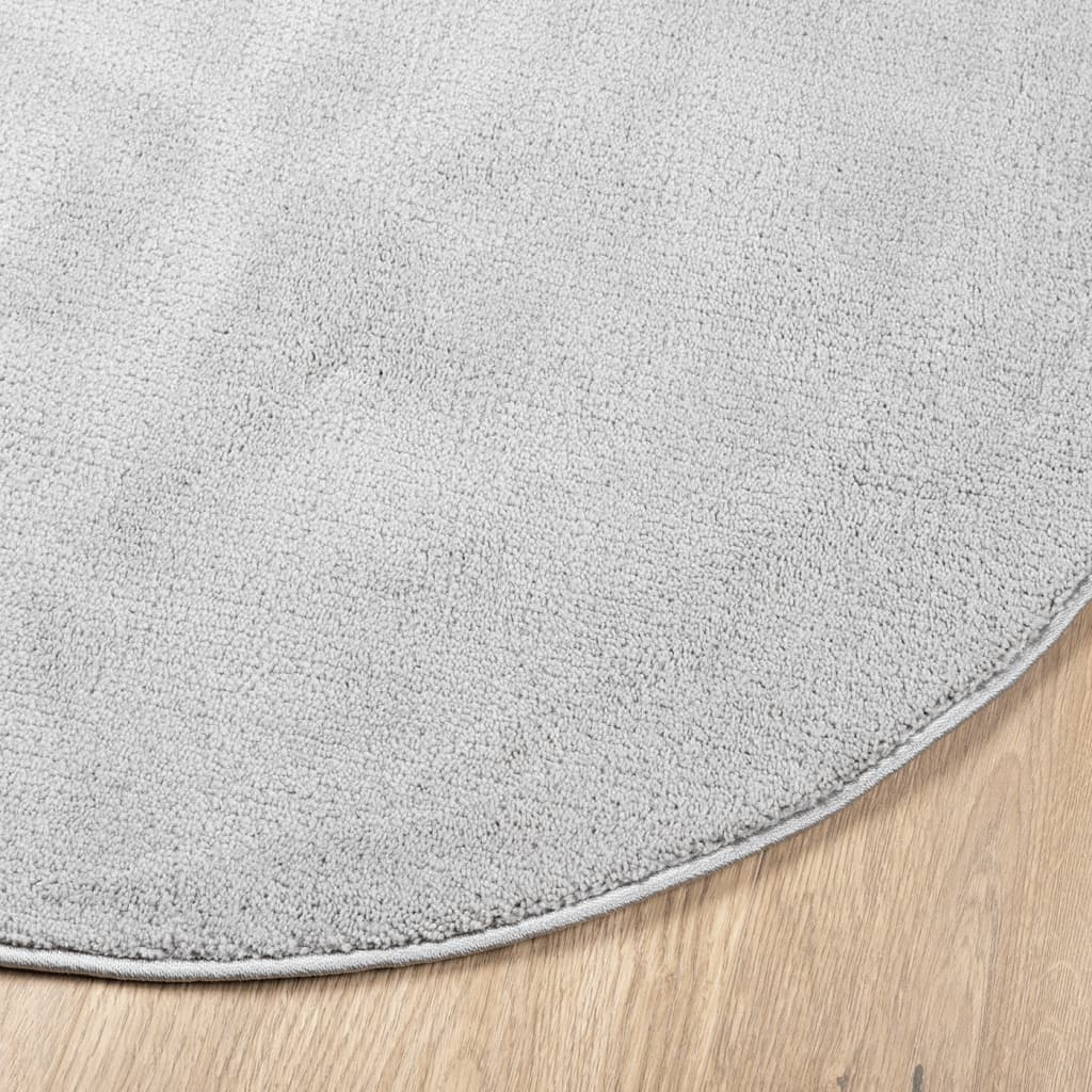 Tappeto OVIEDO a Pelo Corto Grigio Ø 200 cm