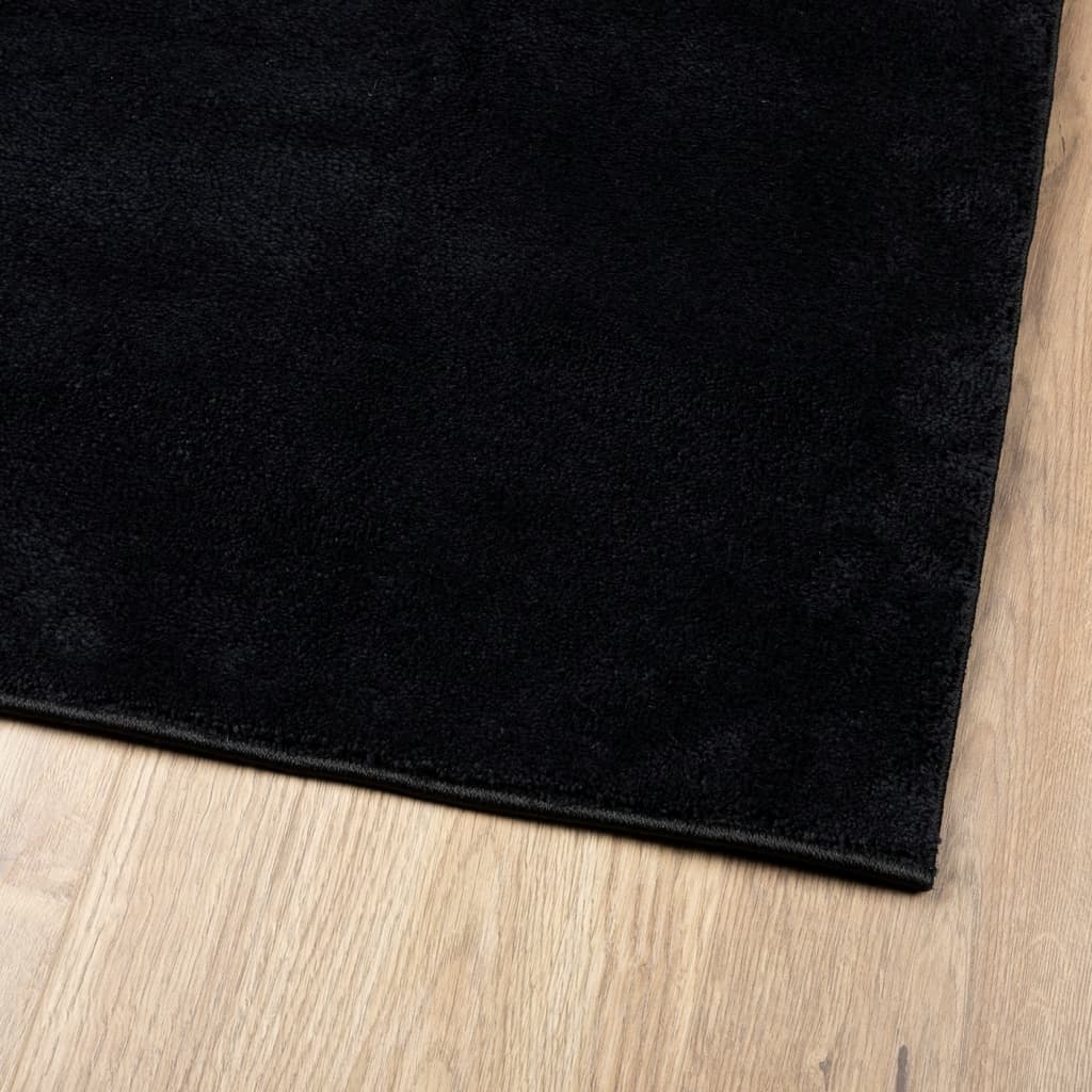 Tappeto OVIEDO a Pelo Corto Nero 120x170 cm