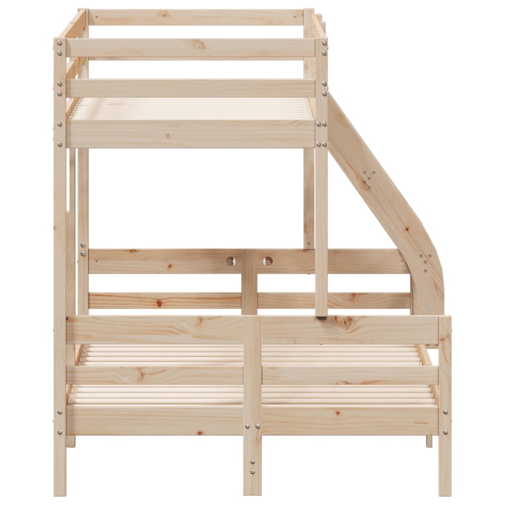 Letto a Castello 90x200/120x200 cm in Legno Massello di Pino