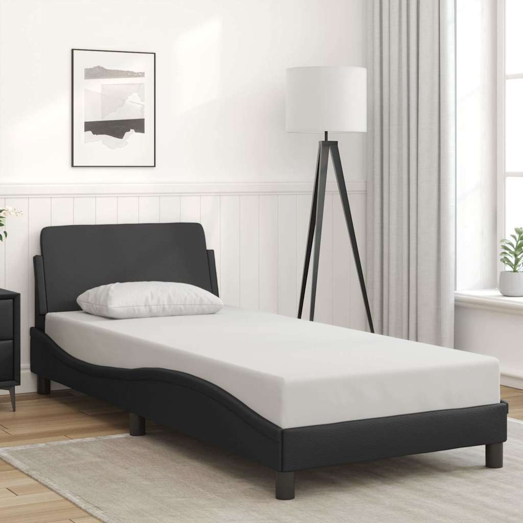 Giroletto Dover Nero 80x200 cm in Similpelle
