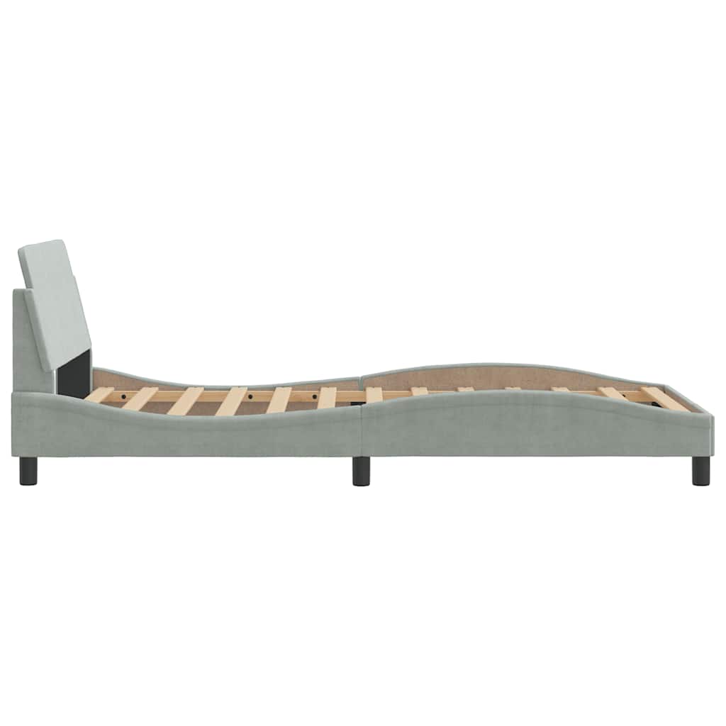 Giroletto Dover Grigio Chiaro 100x200 cm Velluto