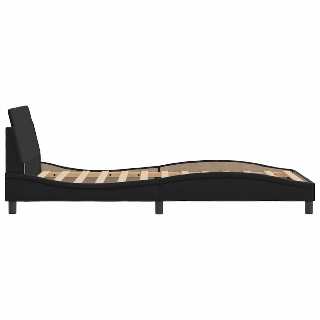 Giroletto Dover Nero 100x200 cm in Similpelle