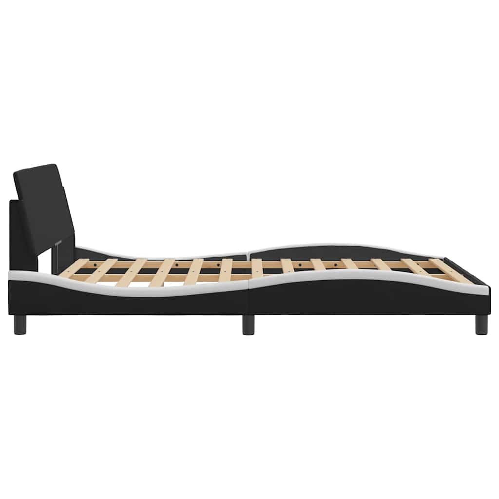 Giroletto Dover Nero e Bianco 140x200 cm in Similpelle