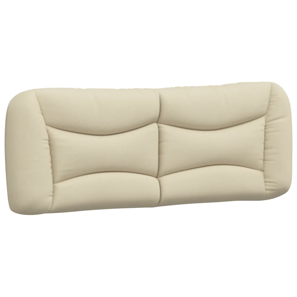 Cuscino Testiera Crema 140 cm in Tessuto