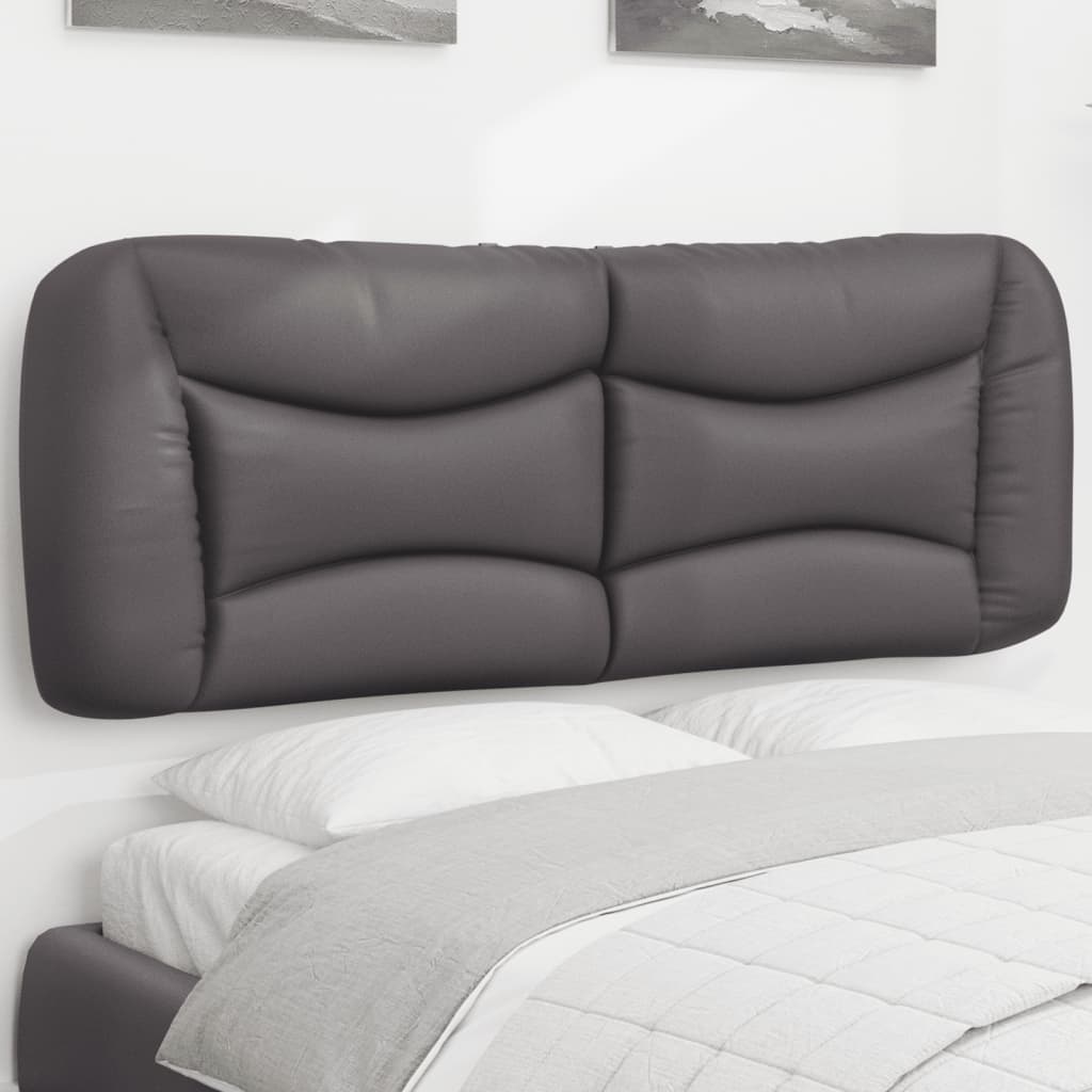 Cuscino Testiera Hvar Grigio 140 cm in Similpelle