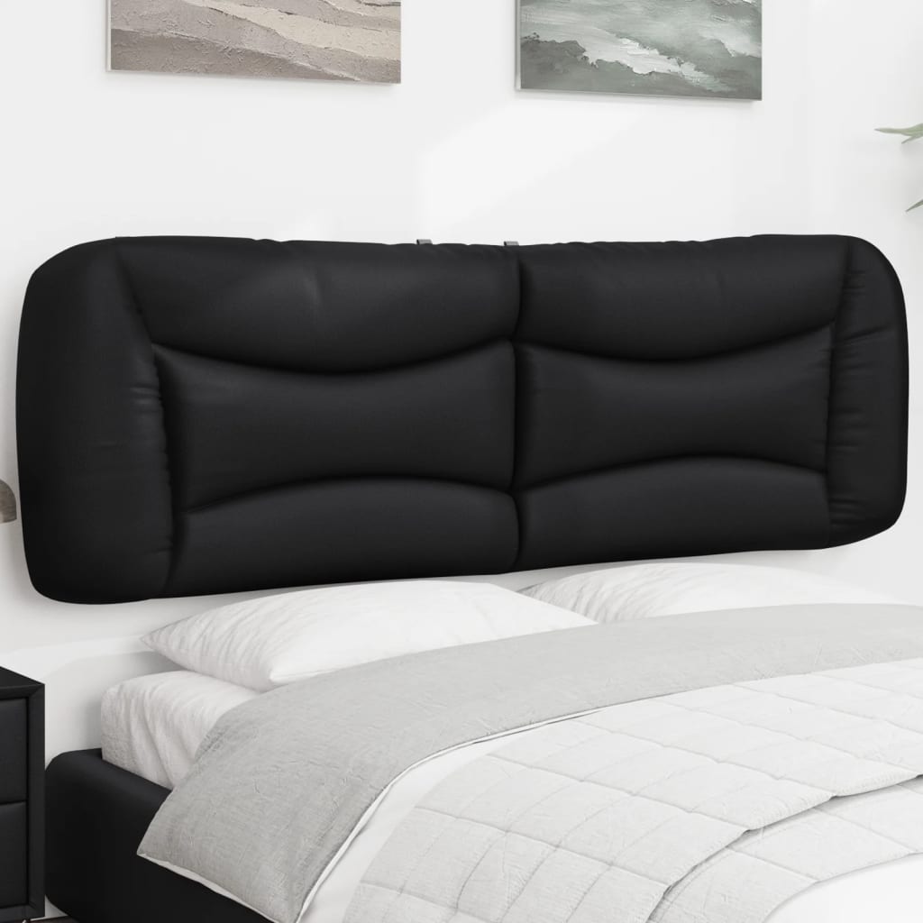 Cuscino Testiera Hvar Nero 160 cm in Similpelle