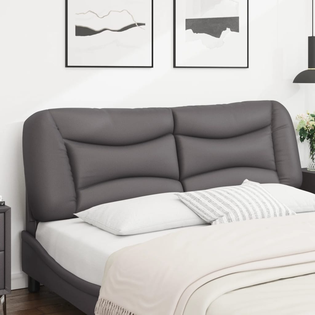 Cuscino Testiera Hvar Grigio 160 cm in Similpelle