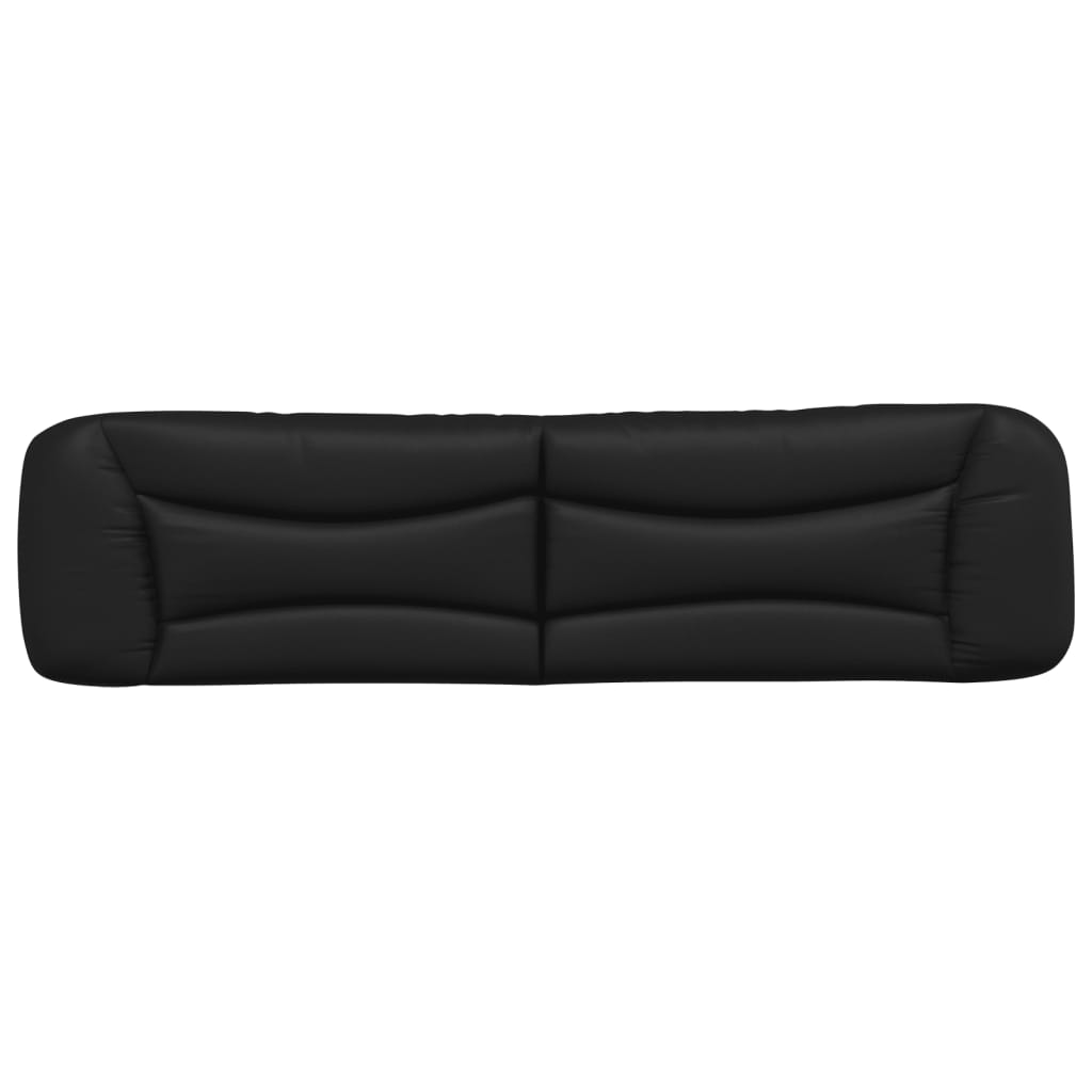 Cuscino Testiera Hvar Nero 200 cm in Similpelle