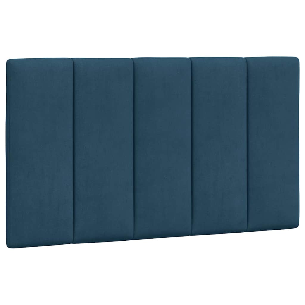 Cuscino Testiera Hanko Blu 80 cm in Velluto