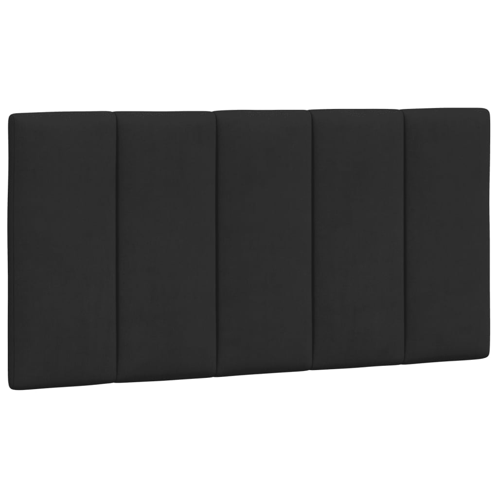 Cuscino Testiera Hanko Nero 100 cm in Velluto