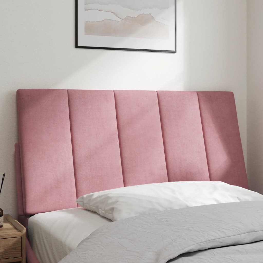 Cuscino Testiera Hanko Rosa 100 cm in Velluto