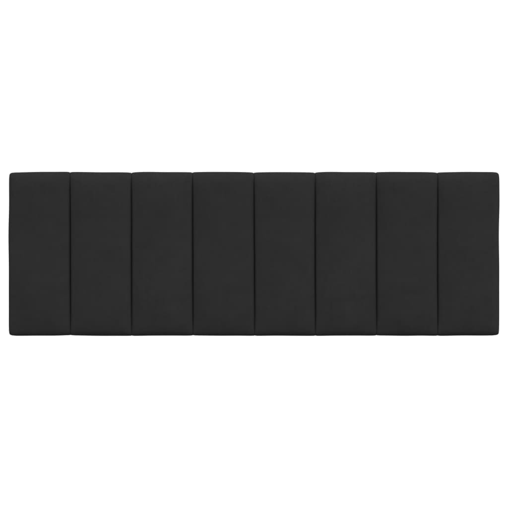Cuscino Testiera Hanko Nero 140 cm in Velluto