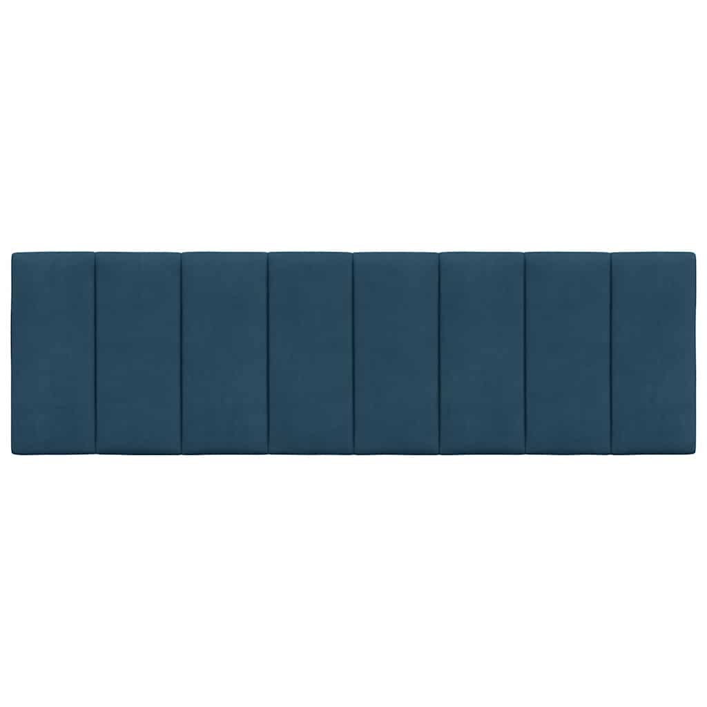 Cuscino Testiera Hanko Blu 160 cm in Velluto