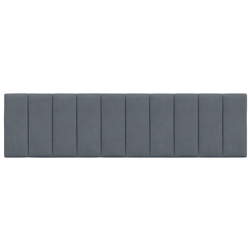 Cuscino Testiera Hanko Grigio Scuro 180 cm in Velluto