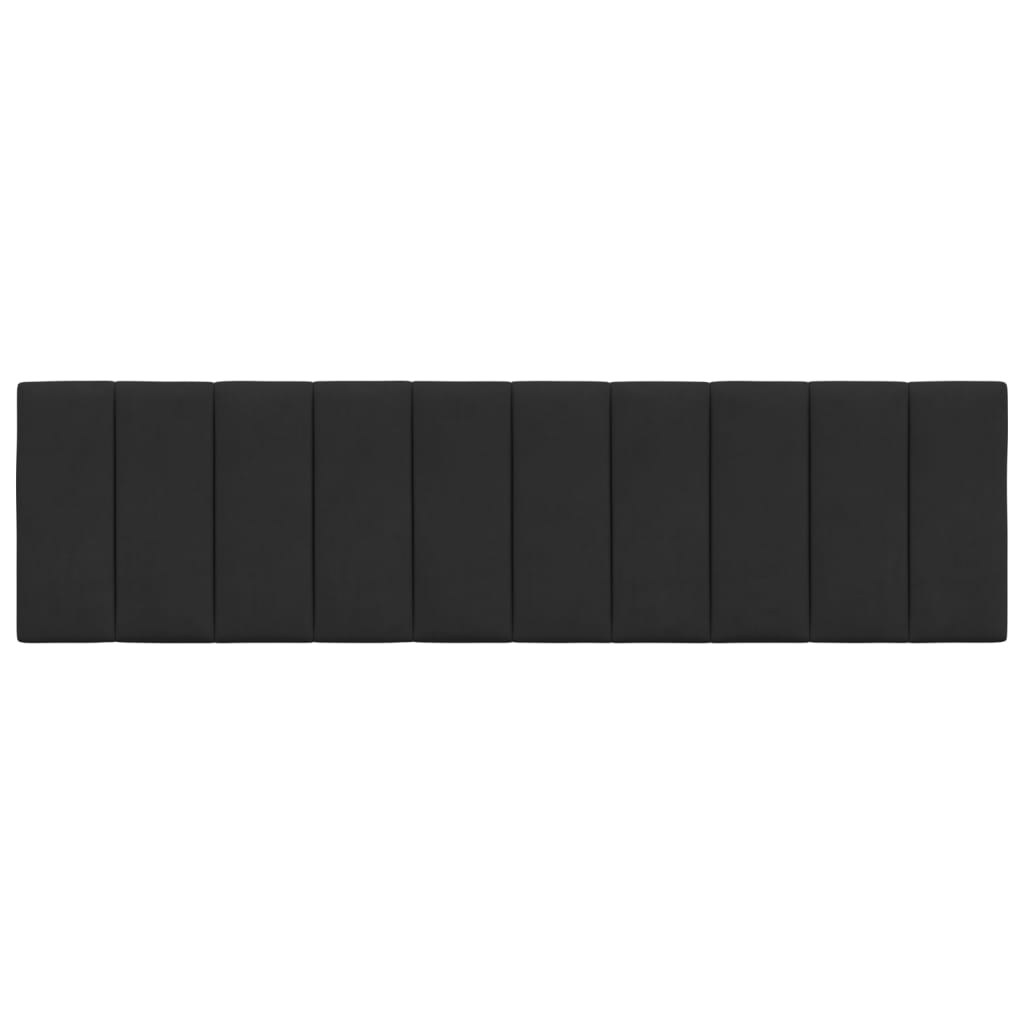 Cuscino Testiera Hanko Nero 180 cm in Velluto