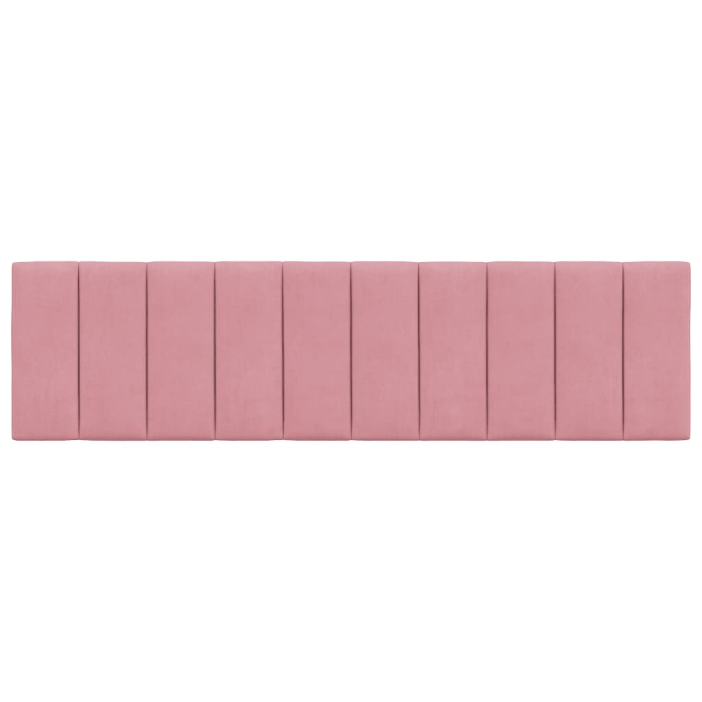 Cuscino Testiera Hanko Rosa 180 cm in Velluto