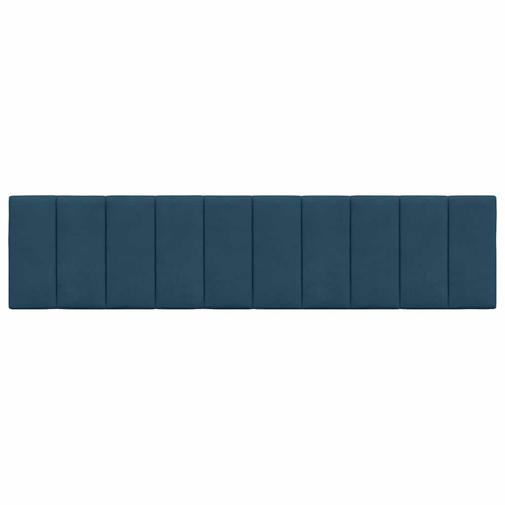 Cuscino Testiera Hanko Blu 200 cm in Velluto