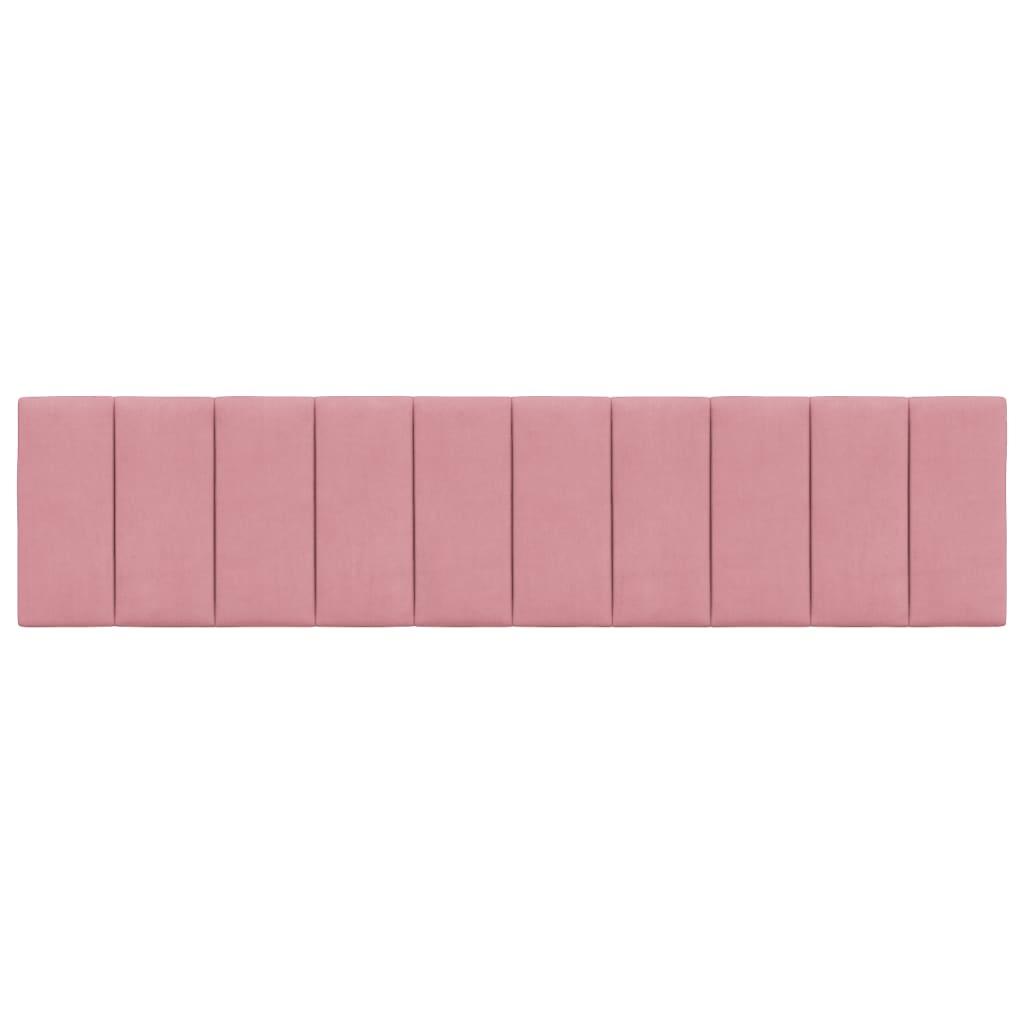 Cuscino Testiera Hanko Rosa 200 cm in Velluto