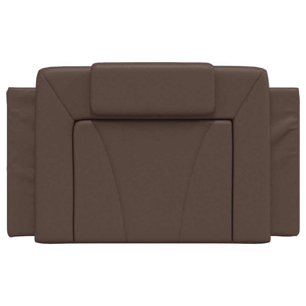 Cuscino Testiera Viana Marrone 80 cm in Similpelle