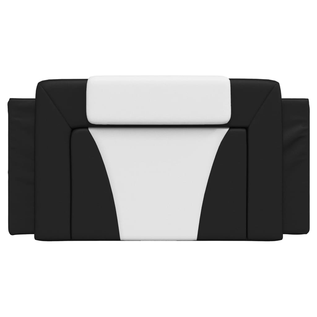 Cuscino Testiera Viana Nero e Bianco 100 cm in Similpelle
