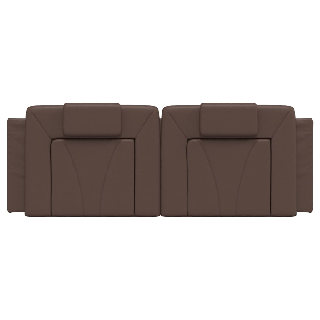 Cuscino Testiera Viana Marrone 140 cm in Similpelle