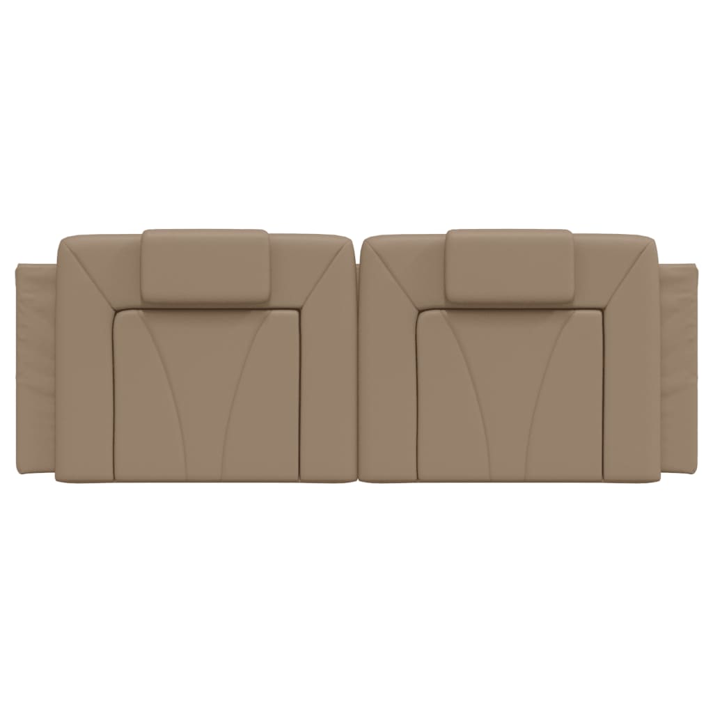 Cuscino Testiera Viana Cappuccino 140 cm in Similpelle