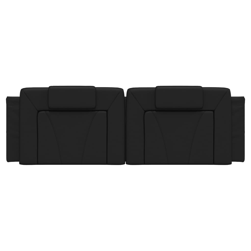 Cuscino Testiera Viana Nero 160 cm in Similpelle