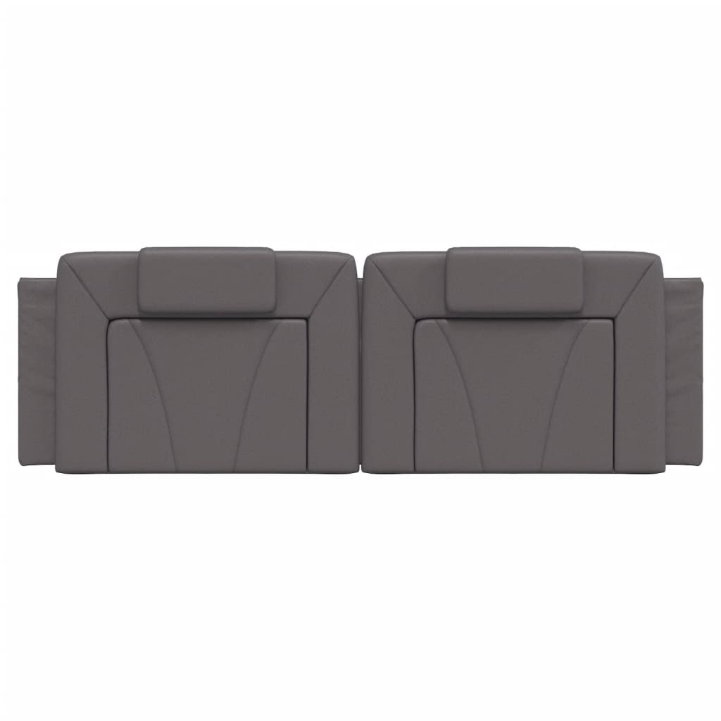 Cuscino Testiera Viana Grigio 160 cm in Similpelle