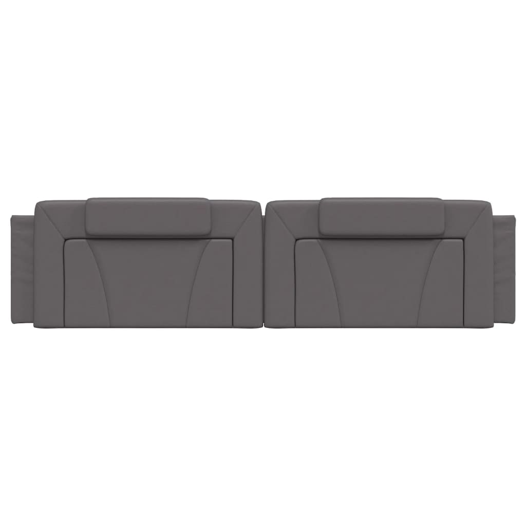 Cuscino Testiera Viana Grigio 200 cm in Similpelle