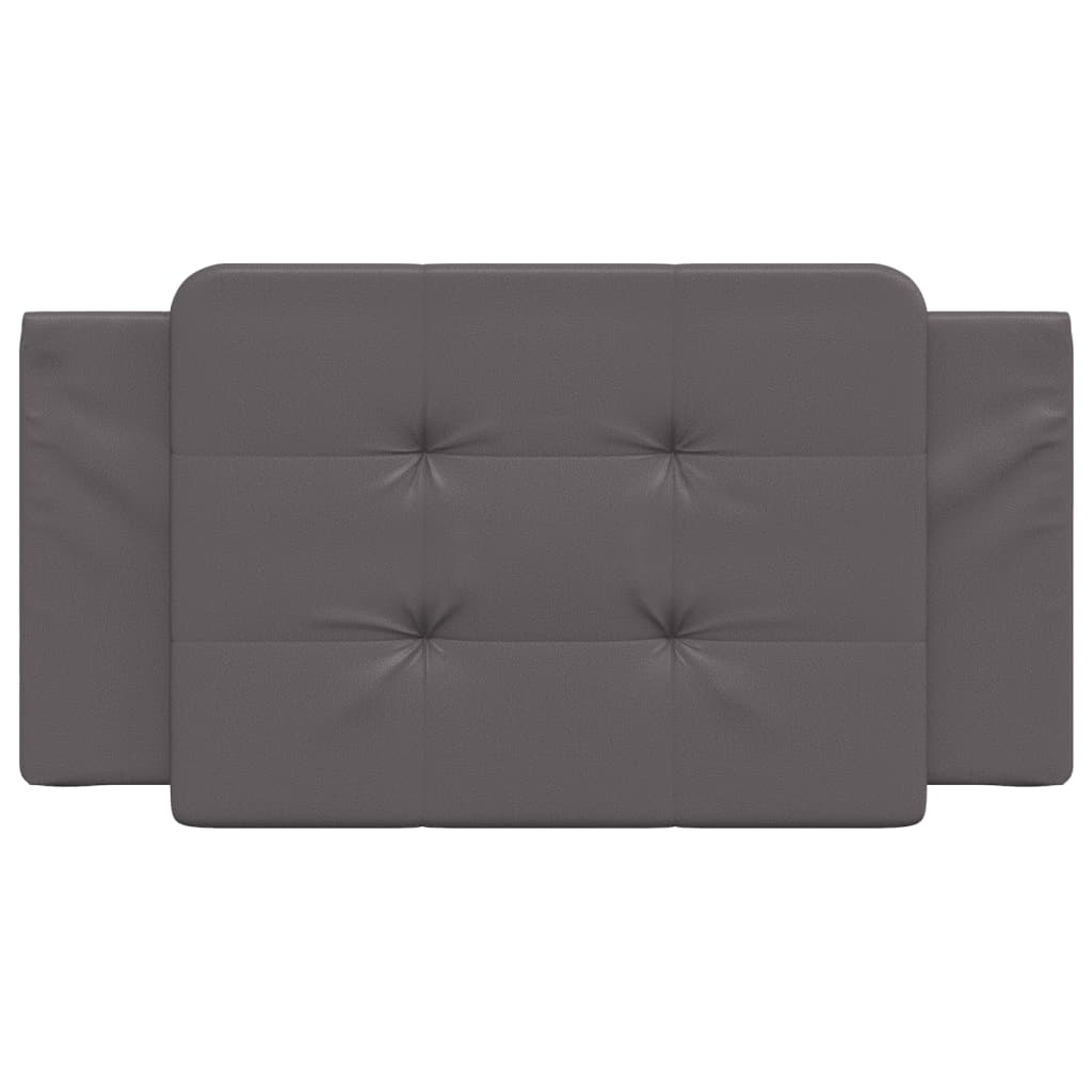 Cuscino Testiera Grigio 100 cm in Similpelle